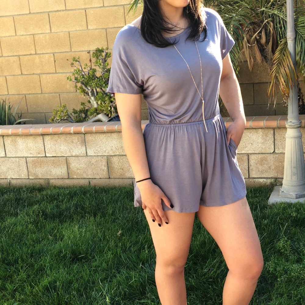 ROMPER OPEN BACK TIE UP - Picture 2 of 7